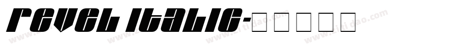 Revel Italic字体转换